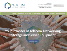 Tablet Screenshot of plurium.com